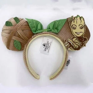 Disney Parks Marvel Guardians of The Galaxy I Am Groot Corduroy Ears Headband UK - Picture 1 of 11