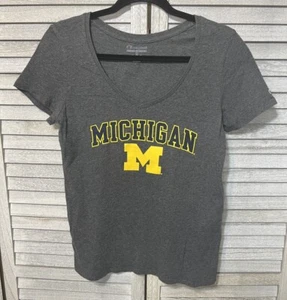 Michigan Wolverines Woman champion T-Shirt Size M GRAY - Picture 1 of 3