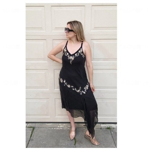 VETEMENTS Abito fazzoletto vintage Dressbarn collezione donna Y2K 100% seta rosetta 14