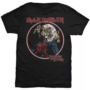 Iron Maiden 'The Number Of The Beast Circle' Black T shirt - NEW - Picture 1 of 1