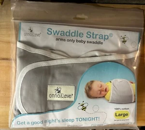 ANNA & EVE SWADDLE STRAP ARMS ONLY BABY SWADDLE LARGE GRAU - Bild 1 von 2