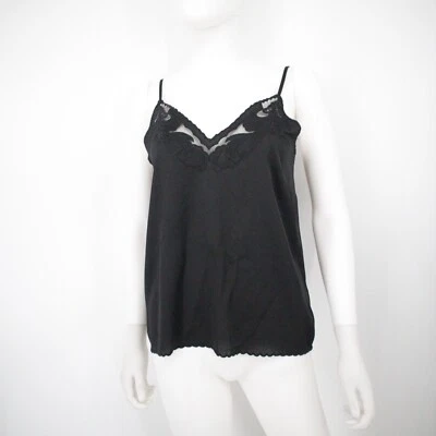 Camiseta sin mangas Express Cami XS negra con cuello en V Foto 1 de 4