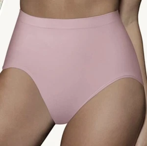 BALI Seamless 2 Pack Ultra Control Pink Beige Shaping Brief Panty Womens XL 2XL - Picture 1 of 11