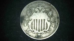1868 - Shield Nickel #98 - Picture 1 of 6