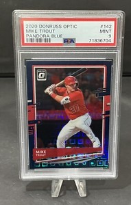 2020 Donruss Optic Mike Trout Pandora Blue /99 PSA 9 Mint Los Angeles Angels