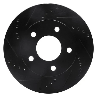 For Oldsmobile Cutlass Cruiser 87-94 Brake Rotor eLINE Drilled & Slotted 1-Piece Foto 1 de 4