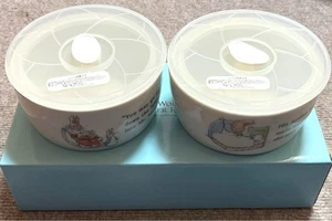Peter Rabbit Keramik Kanister 2er Set mit Deckel mikrowellengeeignet Japan unbenutzt - Bild 1 von 7