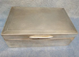 Vintage Dunhill Sterling Silber Zigarettendose von 1924 - Bild 1 von 20