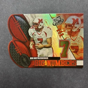 BEN ROETHLISBERGER 2004 PRESSPASS DIECUT ROOKIE RC BIG NUMBERS CARD BN 21/33 NFL - Bild 1 von 2