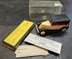 VINTAGE NOREV 1924 RENAULT 6 CV N.N 1:43 SCALE MODEL CAR #78 W CASE UnUSED  - Picture 1 of 6