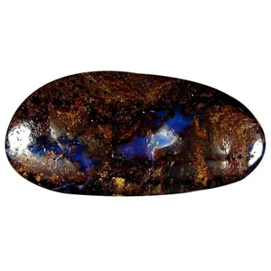 9.77 ct Fancy Shape (23 x 11 mm) Play of Colors Australian Koroit Boulder Opal - Imagen 1 de 1