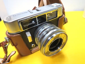 Voigtländer Dynamatic II Kamera Lanthar 2,8/50 Objektiv West Germany Ledertasche - Bild 1 von 10