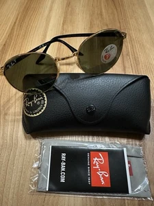 Ray-Ban RB3691 001/P1 51/21 145 3P Polarized Chromance Sunglasses Black Gold - Picture 1 of 8