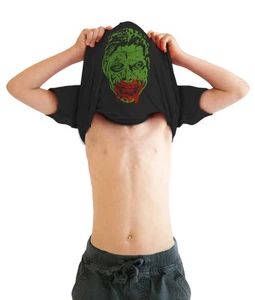 Camiseta Youth Ask Me About My Zombie Disguise Divertida Halloween Disfraz Abatible Camiseta - Imagen 1 de 13