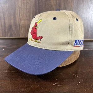 VTG BUSCH BEER ST. LOUIS CARDINALS MLB BASEBALL SNAPBACK HAT ~ TRUCKERS CAP SGA - Picture 1 of 10