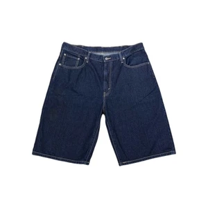 Levi's 569 Shorts Mens Size 38 Blue Denim Cotton Stretch Modern Loose Straight - Picture 1 of 11