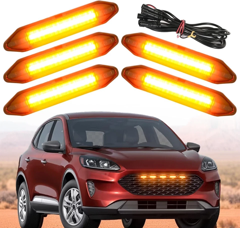Luces LED de parrilla delanteras para Ford Escape S SE SEL 2020-2022 accesorios de titanio Foto 1 de 4
