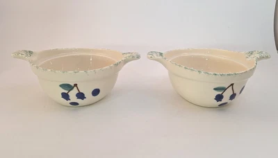 Juego de 2 Ensaladas de Frutas Hartstone 5 3/4" Mango Augratin Panadero Ovalado Foto 1 de 4