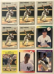 18 tarjetas de béisbol de Andy Hawkins - Imagen 1 de 4