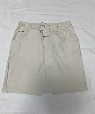 Blassport Cotton Tie Waist Beige Skirt Women’s 14 (x) - Image 1 of 4