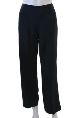 Pantalones acampanados lisos para mujer Nina Mclemore azul marino talla 6 Foto 1 de 4