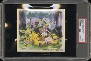 Pikachu Eevee Umbreon Esepon Eeveelutions Pokemon Card Shikishi Art Board PSA 9 - Picture 1 of 6