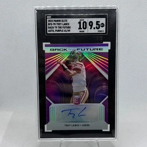 2022 Donruss Elite Back to the Future Signatures Purple /49 Trey Lance Auto - Bild 1 von 2
