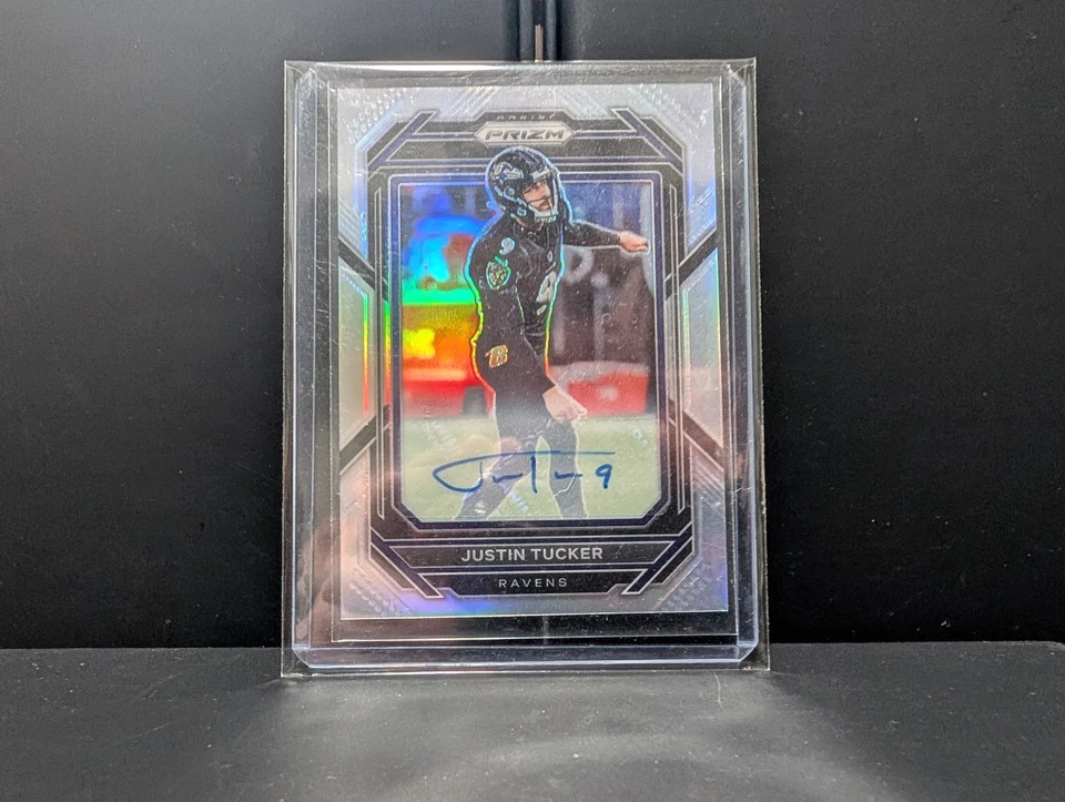 2022 Panini Prizm - Justin Tucker #26 Silver Prizm Autographs (AU) - Bild 1 von 2