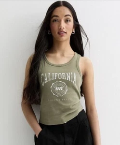 Chaleco New Look 915 California Girls Olive Rib Nuevo - Imagen 1 de 3