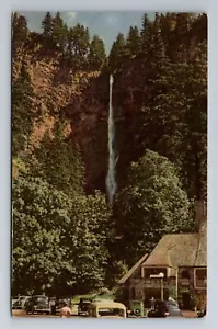 OR-Oregon, Multnomah Falls, antica cartolina ricordo d'epoca - Foto 1 di 2