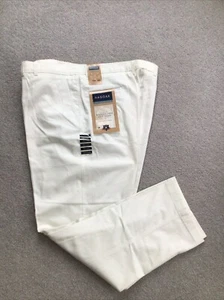Vtg Haggar Pants Mens 42x32 Off White Relaxed Fit Pleated Wrinkle Free NWT - Picture 1 of 8