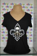Majestic New Orleans Pelicans Logo Womens V-Neck T-Shirt Black NWT
