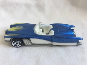 1990 Mattel Hot Wheels Blue Convertible With Yellow And White Vehicle Car - Picture 1 of 6