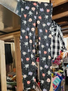 Girls Gapkids Black Leggings With Colorful "Monsters" Size 10 - Picture 1 of 5