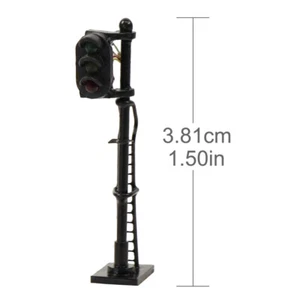 3PCS Modèles Ferroviaires Échelle N 1:150 Feux de Circulations 3LEDs R/V/J - Picture 1 of 7