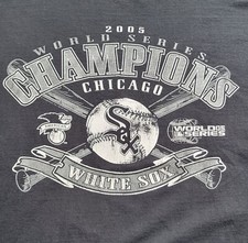 CHICAGO WHITE SOX Baseball 2005 World Series Champions MLB T-Shirt Men's XL