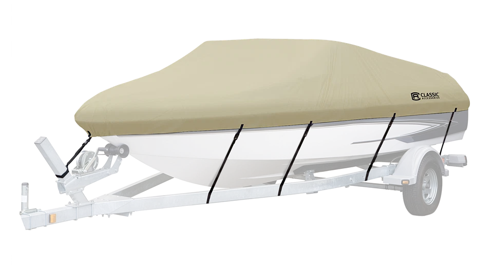 Classic Accessories 20-087-122401-00 DryGuard Heavy-Duty Waterproof Boat Cover - Image 1 of 4