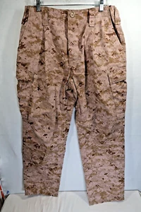 USMC Desert Marpat Camo FR Combat Trousers Pants Medium (32X32) FROG Military - Picture 1 of 10