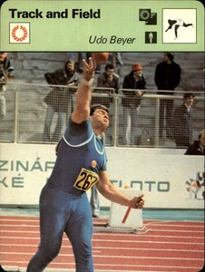 1977-79 Sportscaster Series 63 Multi-Sport Oversize Card #6301 Udo Beyer