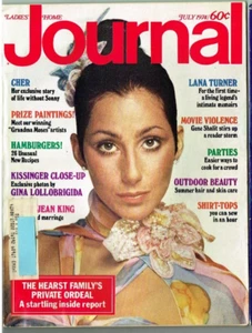 Cher Cover Ladies Home Journal Magazine July 1974 Hearst Kissinger Photos - Picture 1 of 1