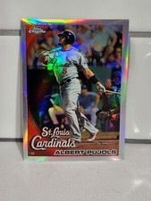 2010 Topps Chrome Albert Pujols Refractor #32 St Louis Cardinals 