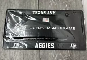 Marco de matrícula de metal Texas A&M Aggies, negro - Imagen 1 de 7