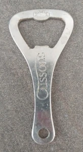 Vintage Cussons Bottle Opener Beer Ale Silver Metal Promotional Made In England  - Foto 1 di 6