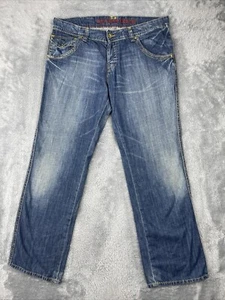 Tommy Hilfiger Jeans Men's 38x34* Blue Keith Pant Flap Pockets Lightweight Loose - Picture 1 of 11