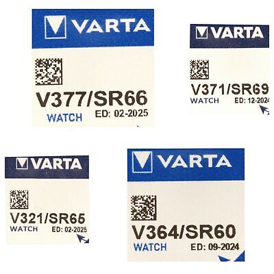 Batterie Knopfzellen Uhren Varta V321, V364, ...