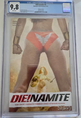DIE!NAMITE #5 CGC 9.8 分级 DYNAMITE 2021 ARTHUR SUYDAM VARIANT VAMPIRELLA — 第 1/2 张图片