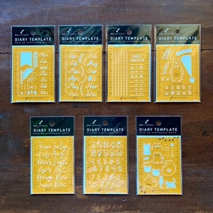 Plantilla de cuaderno Wakibungu regla Bullet Journal 7 tipo H3,9 x W2,9 pulgadas - Imagen 1 de 40