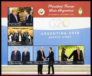 GRANADA-GRANADINAS 3016 - Visita de Estado Argentina Donald Trunp (pc30381) - Imagen 1 de 1