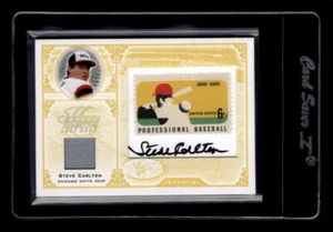 2005 Leaf Century Stamps Signature Material #29 Steve Carlton Auto Jersey /69 - Picture 1 of 2