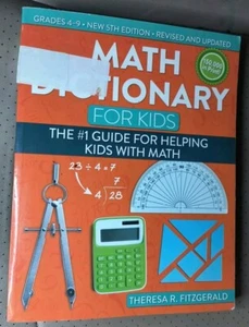 Math Dictionary For Kids 5th Edition #1 Guide For Helping Kids With Math PB - Picture 1 of 6